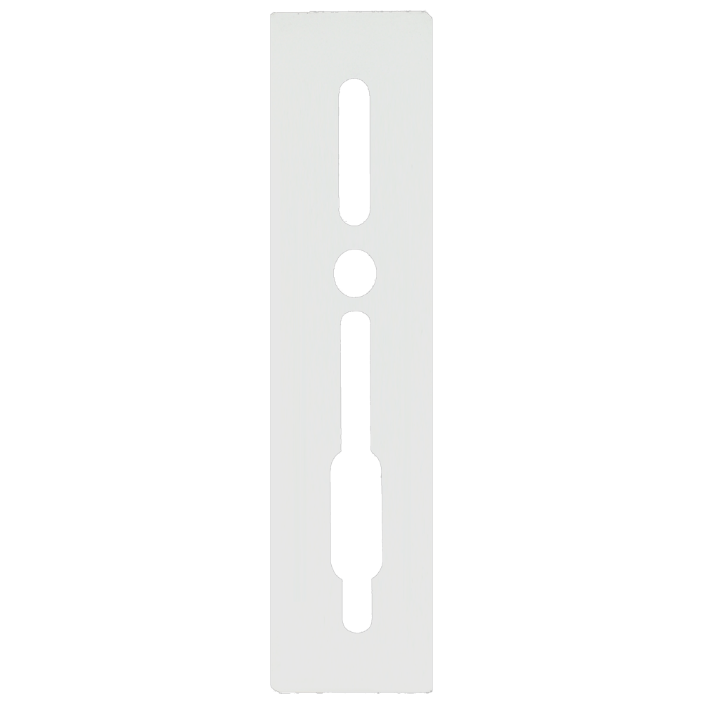 SASHSTOP Torchguard Door Handle Protector 35/35 Backset 300mm x 70mm - Long Above/Below White 223701