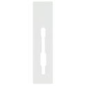 SASHSTOP Torchguard Door Handle Protector 35/35 Backset 300mm x 70mm - Short Below/Below White 223801