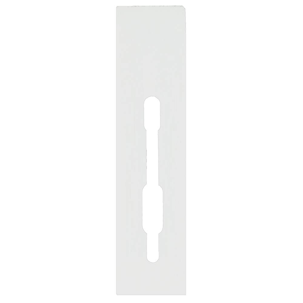 SASHSTOP Torchguard Door Handle Protector 35/35 Backset 300mm x 70mm - Short Below/Below White 223801