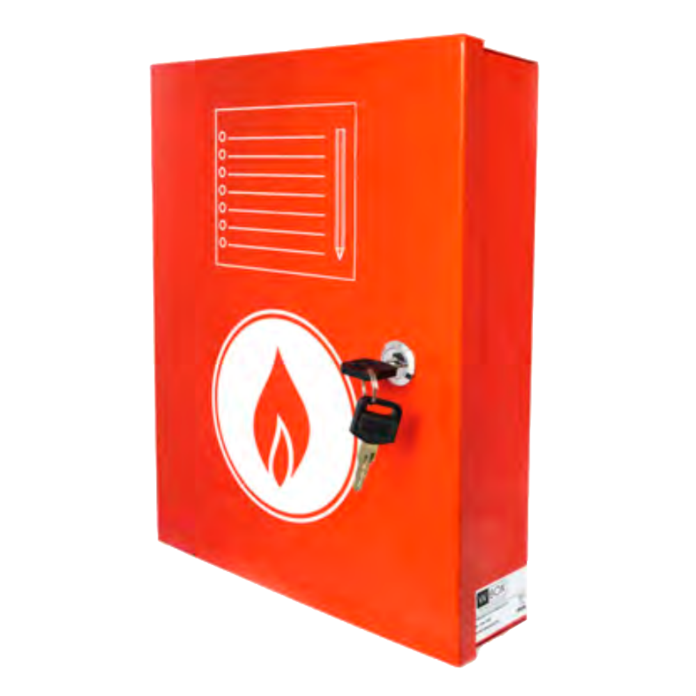 HAYDON MARKETING A4 Fire Safety Document Box 314mm x 250mm x 68mm - Red HAY-DOCBOXFR