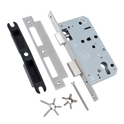 BRITON 5720 DIN Standard Euro Profile Sashlock Case 60mm Backset - Square 5720.60.S.SS
