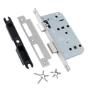 BRITON 5730 DIN Standard Bathroom Lock Case 60mm Backset - Square 5730.60.S.SS