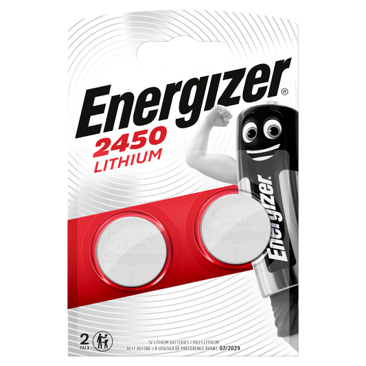 ENERGIZER CR2450 Lithium Coin Cell - Pack of 2