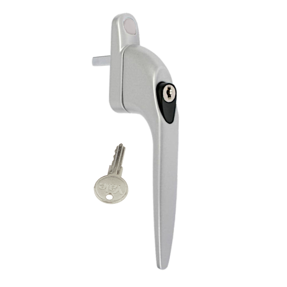 YALE Quartus In-Line Espag Window Handle - Silver