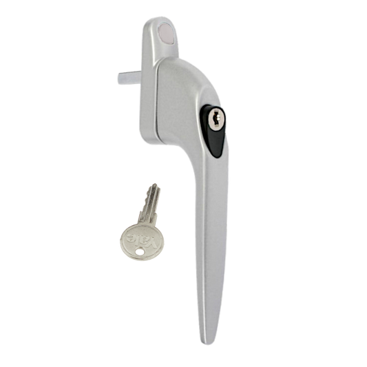 YALE Quartus In-Line Espag Window Handle - Silver