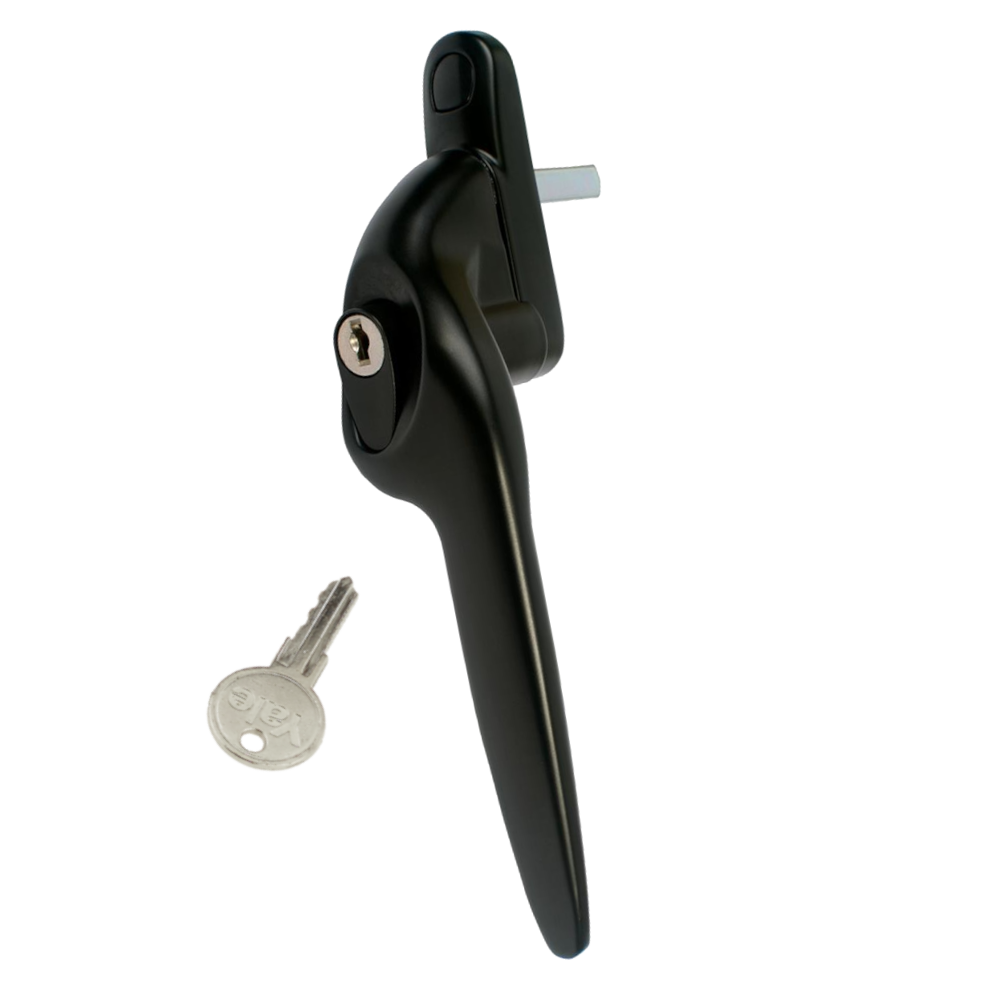 YALE Quartus Offset Espag Window Handle - RH Satin Black