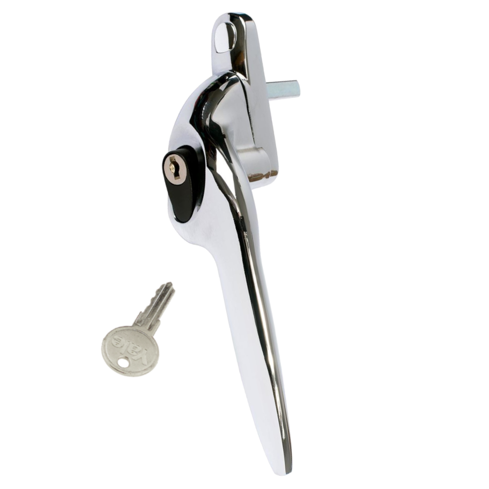 YALE Quartus Offset Espag Window Handle - RH Chrome