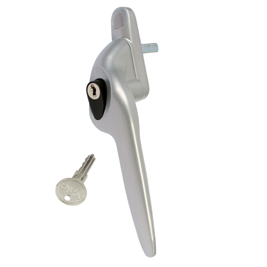 YALE Quartus Offset Espag Window Handle - RH Silver