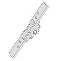 GU Alu Jet Locking Gear For Tilt & Turn Windows/ Bi-Fold Door - 35mm Backset