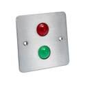 ICS TLM range LED Indicator Plate 1 Gang SS Red Green - TLM200