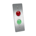 ICS TLM range LED Indicator Plate 1 Gang SS Red Green - TLM100