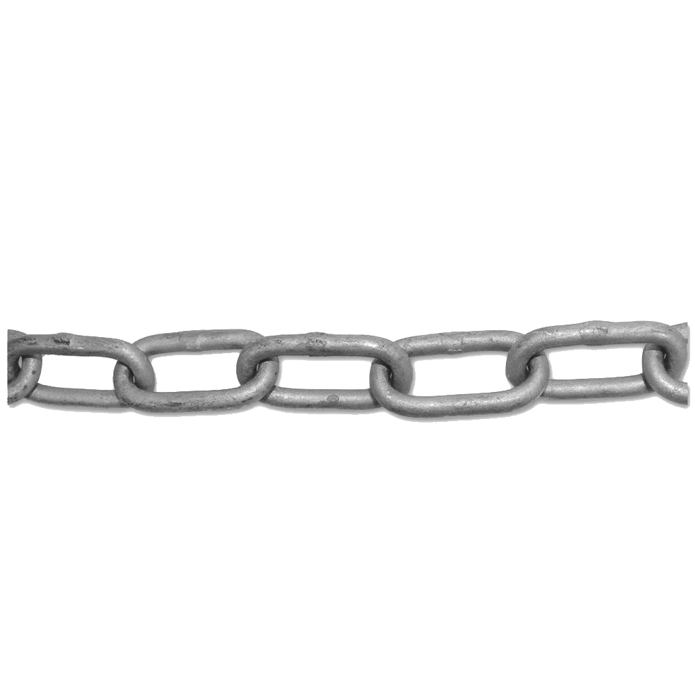 ENGLISH CHAIN Hot Galvanised Welded Steel Chain - 4mm GALV 30m