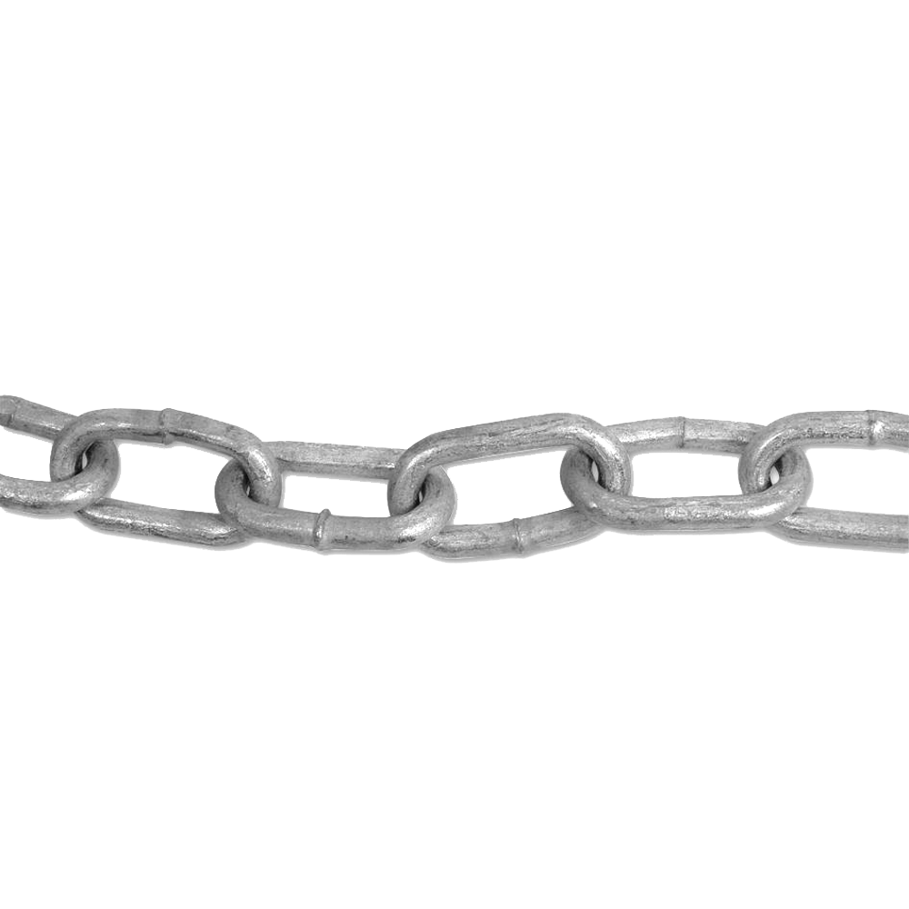 ENGLISH CHAIN Hot Galvanised Welded Steel Chain - 5mm GALV 25m