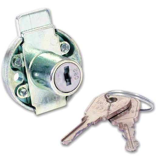 L&F 5872 Furniture Lock - 19mm NP KD Bagged