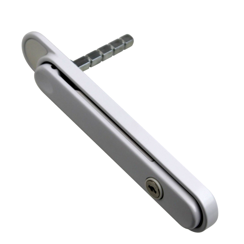 GREENTEQ Clearline Centrefold Clearspan Bi Fold Handle - White