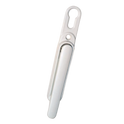 GREENTEQ Clearline Slimfold Bi-Fold Door Handle With Euro Cut Out - White