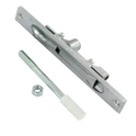 AXIM FB6401 Series Flush Bolt 20mm Wide Flat Face Silver Anodised - 110mm
