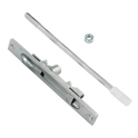 AXIM FB6401 Series Flush Bolt 20mm Wide Flat Face Silver Anodised - 230mm