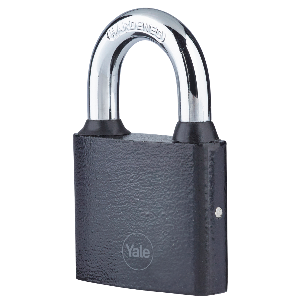 YALE Y111B Series Cast Iron Open Shackle Padlock Black - 50mm Y111B/50/125/1