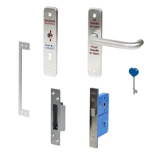 N&C Phlexicare Genuine RADAR Lockset SAA - Right Hand