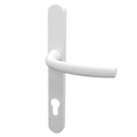 HOPPE Suited Lever/Lever Handle 240mm Backplate With 92mm Centres AR7550/3492 - White 50021357
