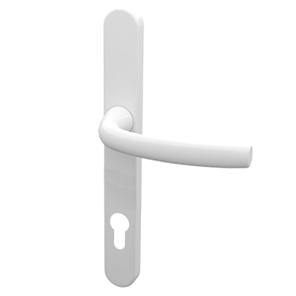 HOPPE Suited Lever/Lever Handle 240mm Backplate With 92mm Centres AR7550/3492 - White 50021357
