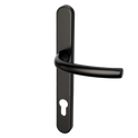 HOPPE Suited Lever/Lever Handle 240mm Backplate With 92mm Centres AR7550/3492 - Black 50021369