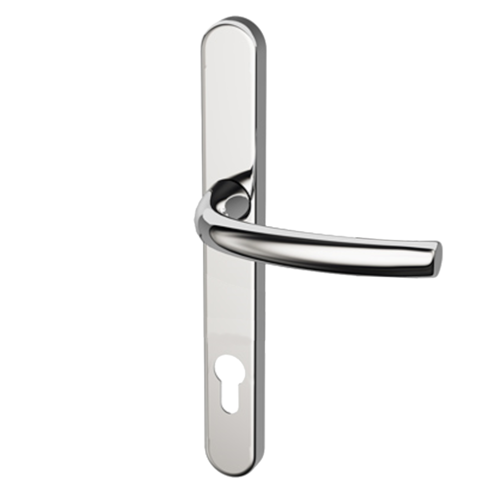 HOPPE Suited Lever/Lever Handle 240mm Backplate With 92mm Centres AR7550/3492 - Polished Chrome 50021382