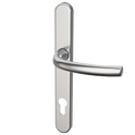 HOPPE Suited Lever/Lever Handle 240mm Backplate With 92mm Centres AR7550/3492 - Satin Chrome 50021400