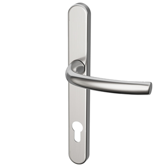 HOPPE Suited Lever/Lever Handle 240mm Backplate With 92mm Centres AR7550/3492 - Satin Chrome 50021400
