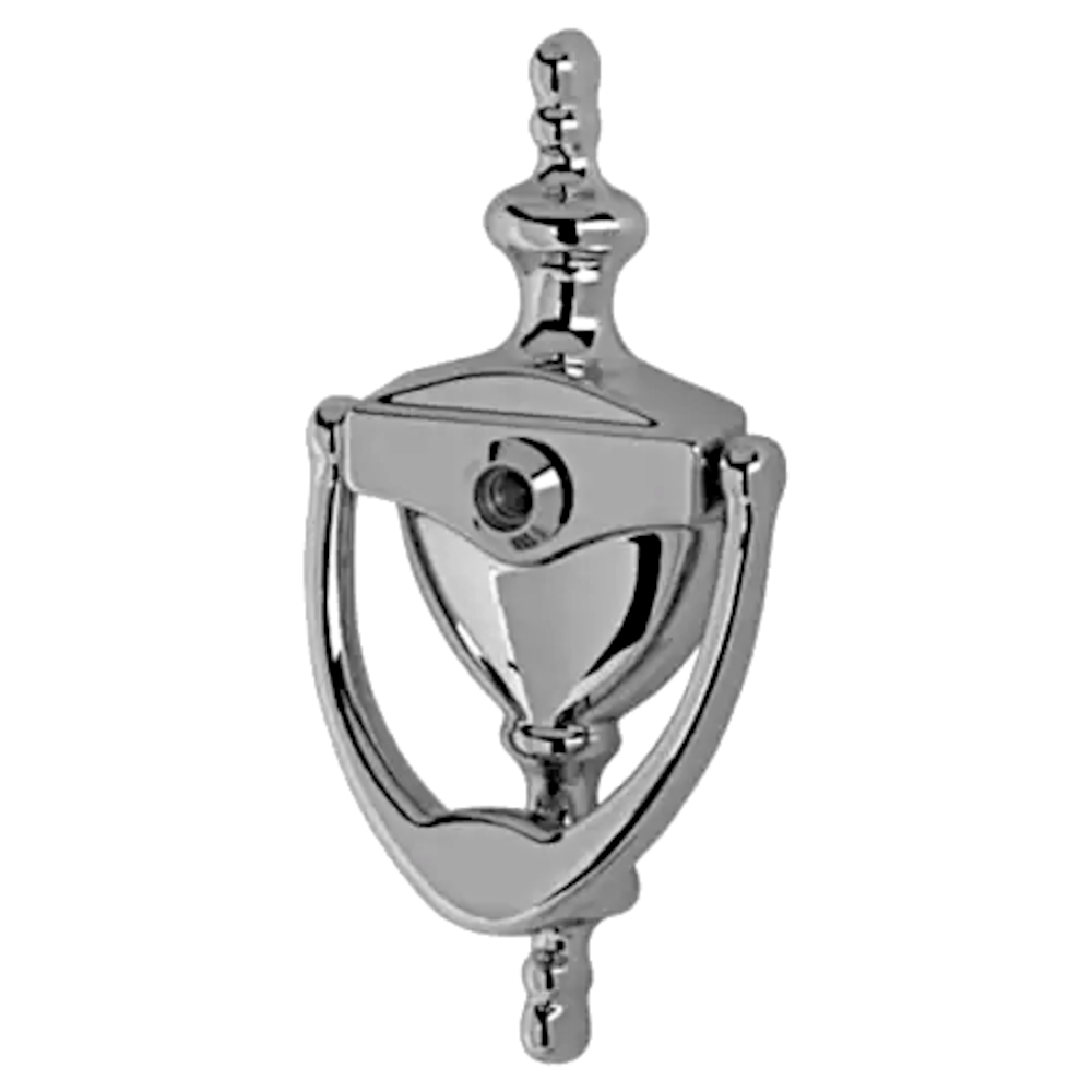 HOPPE Suited Traditional Knocker With 120 Degree Viewer AR727K - Polished Chrome 87143456