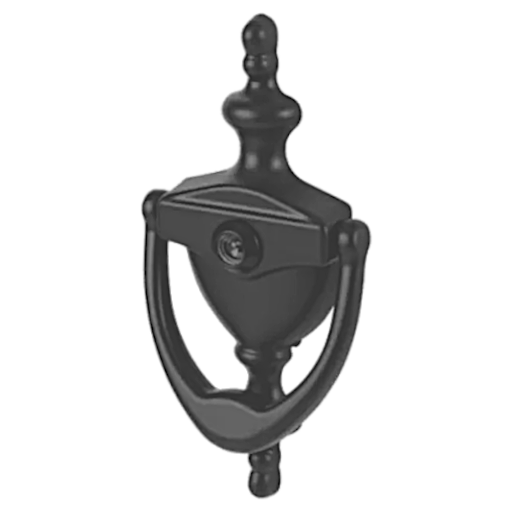 HOPPE Suited Traditional Knocker With 120 Degree Viewer AR727K - Anthracite Grey 50022118