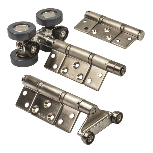 CENTOR Concealed Intermediate Carrier Set To Suit E3 Bi-Fold System - Stainless Steel