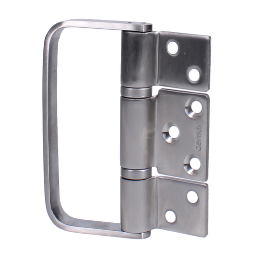 CENTOR Offset Single Hinge Outward Opening With Handle For E3 Bi-Fold System - Stainless Steel