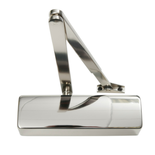 GEZE TS2000NV Size 2-4 Overhead Door Closer - Satin Stainless Steel (No Backcheck)