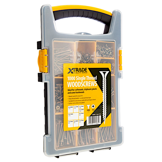 XTRADE 1000 Piece Assorted Wood Screw Kit - X0800001
