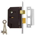 UNION 2243 3 Lever Sashlock - 75mm SC KD Boxed