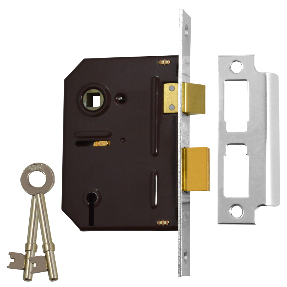 UNION 2243 3 Lever Sashlock - 75mm SC KD Boxed