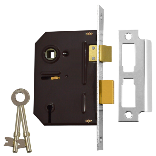 UNION 2243 3 Lever Sashlock - 75mm SC KD Boxed