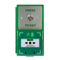 ICS Dual Unit MCP110 Call Point With 19mm Stainless Steel Exit Button - Vertical DBB-H-02-110-V