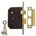 UNION 2243 3 Lever Sashlock - 75mm PL KD Boxed