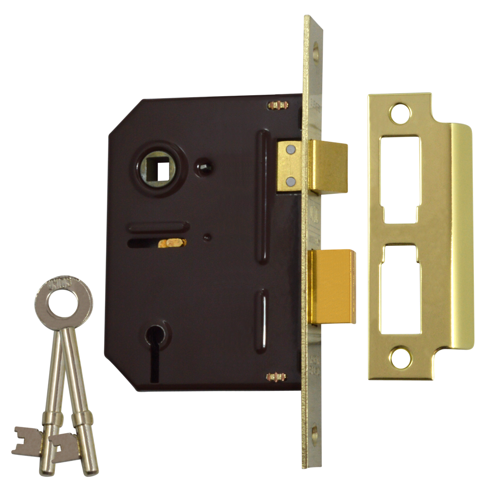 UNION 2243 3 Lever Sashlock - 75mm PL KD Boxed
