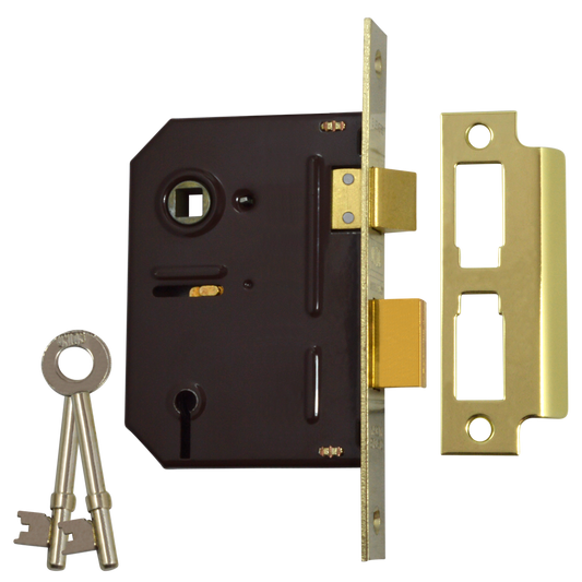 UNION 2243 3 Lever Sashlock - 75mm PL KD Boxed