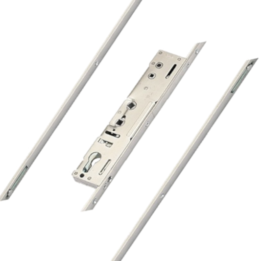 LOCKMASTER Slave Multipoint Lock With 16mm Faceplate - Twin Spindle -  Unsprung