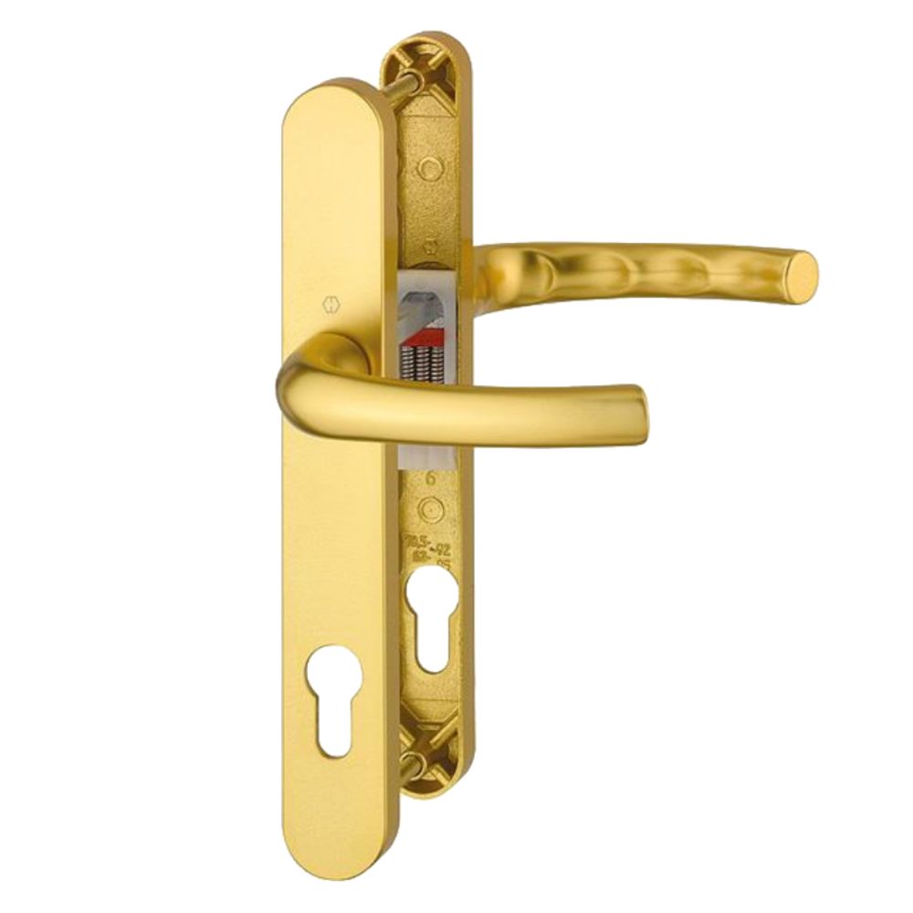 HOPPE Tokyo 92mm Lever/Lever Narrow Backplate Door Handle 1710RH/3633N/3623N - Gold
