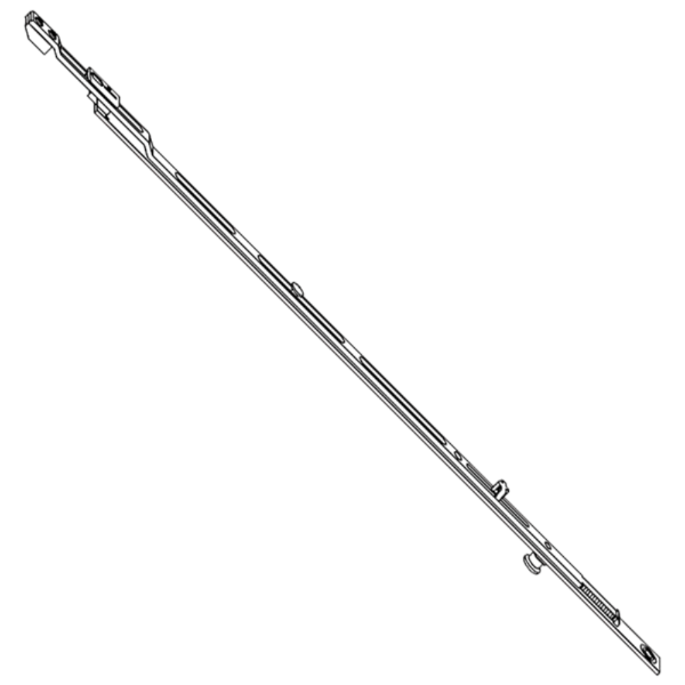 SIEGENIA Titan AF Bottom Extension TZBS0180 - Silver (Galvanised)