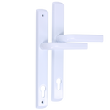 MILLENCO Lever/Lever Sprung Handle 117mm Centres - White