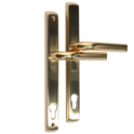 MILLENCO Lever/Lever Sprung Handle 117mm Centres - Polished Gold