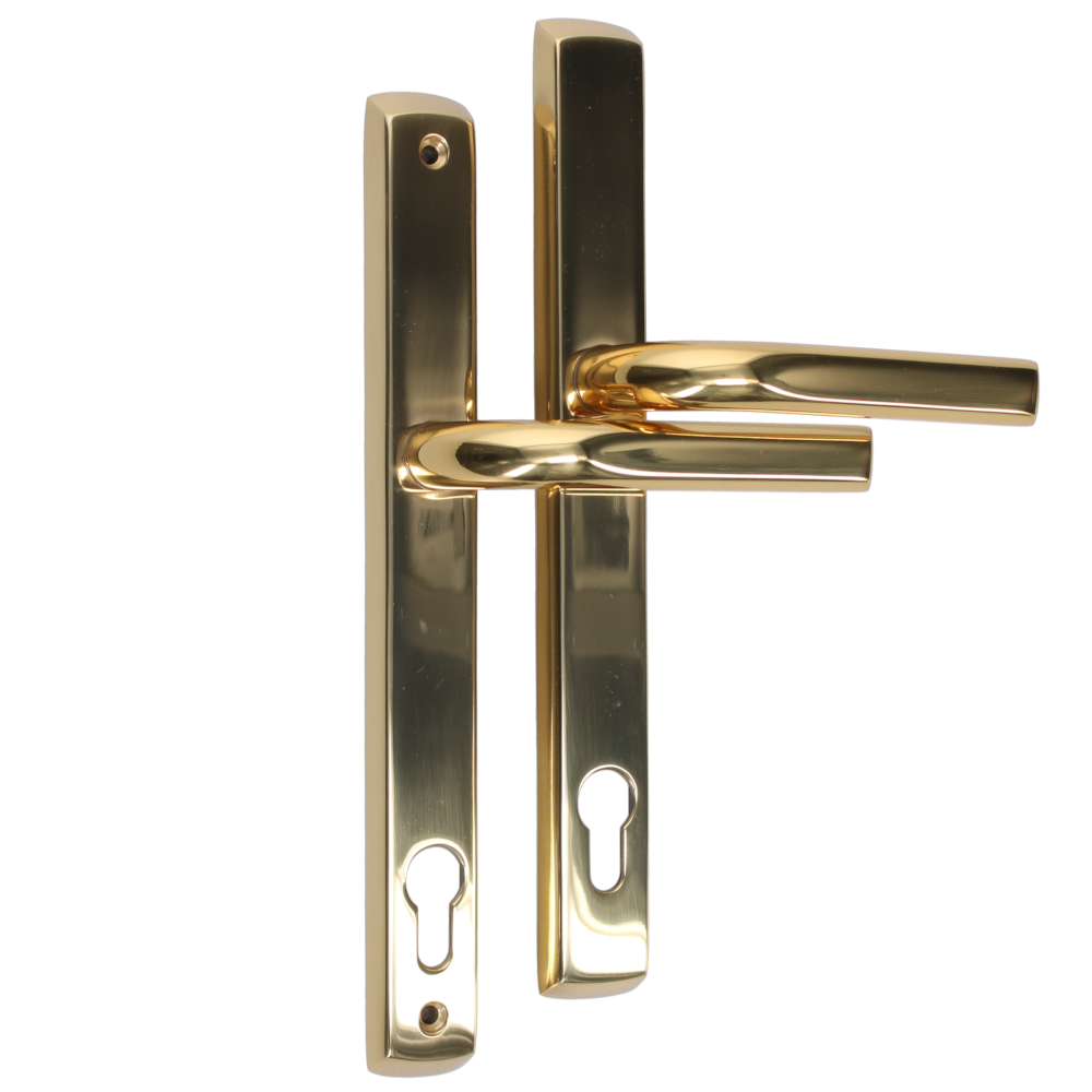 MILLENCO Lever/Lever Sprung Handle 117mm Centres - Polished Gold