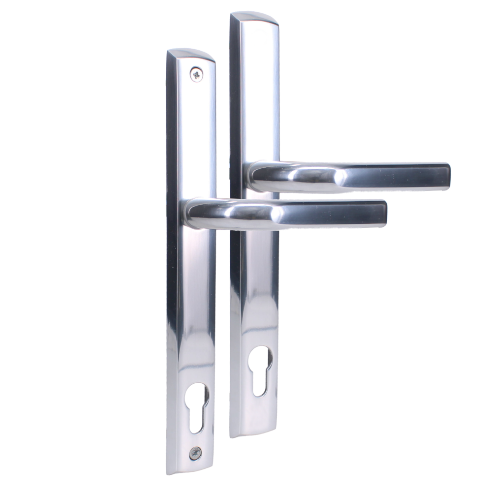 MILLENCO Lever/Lever Sprung Handle 117mm Centres - Polished Silver